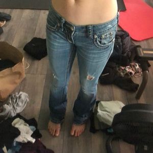 Miss me light blue jeans with holes